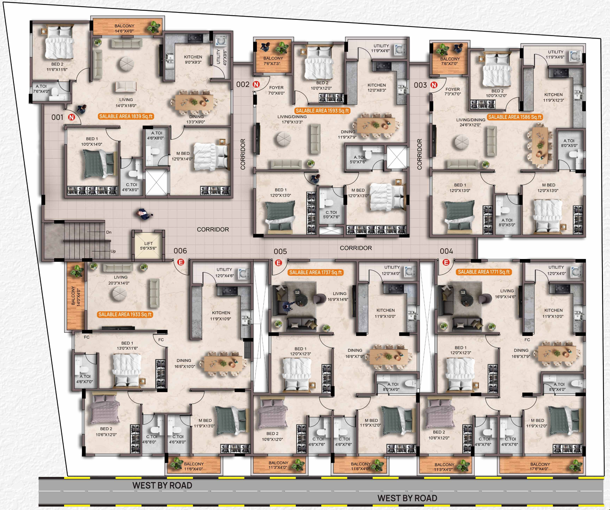 up amenities